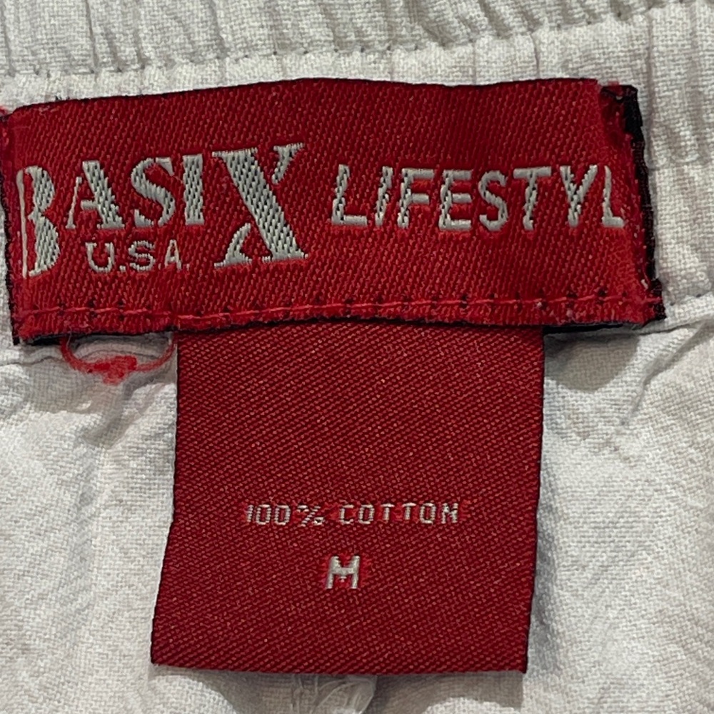 BASIX LIFESTYLE WOMENS SIZE M Beige Casual Drawstring Pants SIZE M  UNISEX - Picture 6 of 7